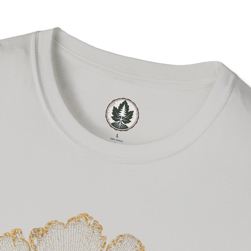 Skeleton Ginkgo Leaf T‑Shirt