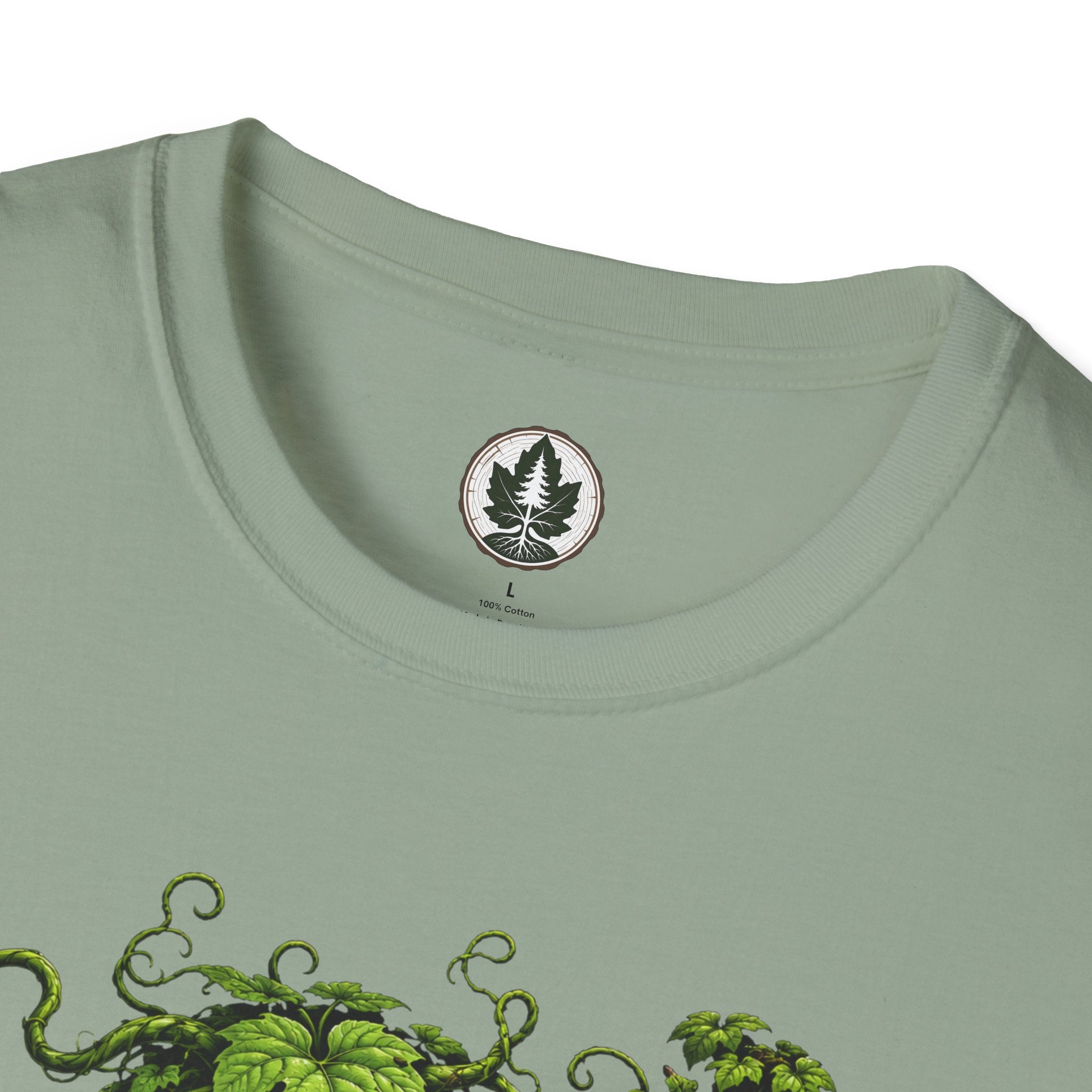 Kudzu Vine Monster with Garden Gnome Version 3 T‑Shirt