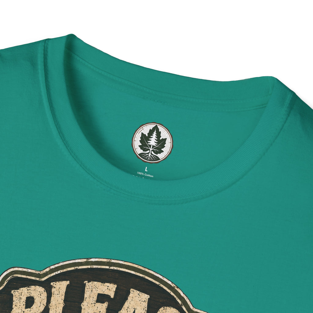 Please Leaf Me Alone (This is Why I Work Alone) Version 3 T‑Shirt