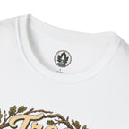 Tree Zen Version 1 Framed in Oak Branches and Leaves T‑Shirt