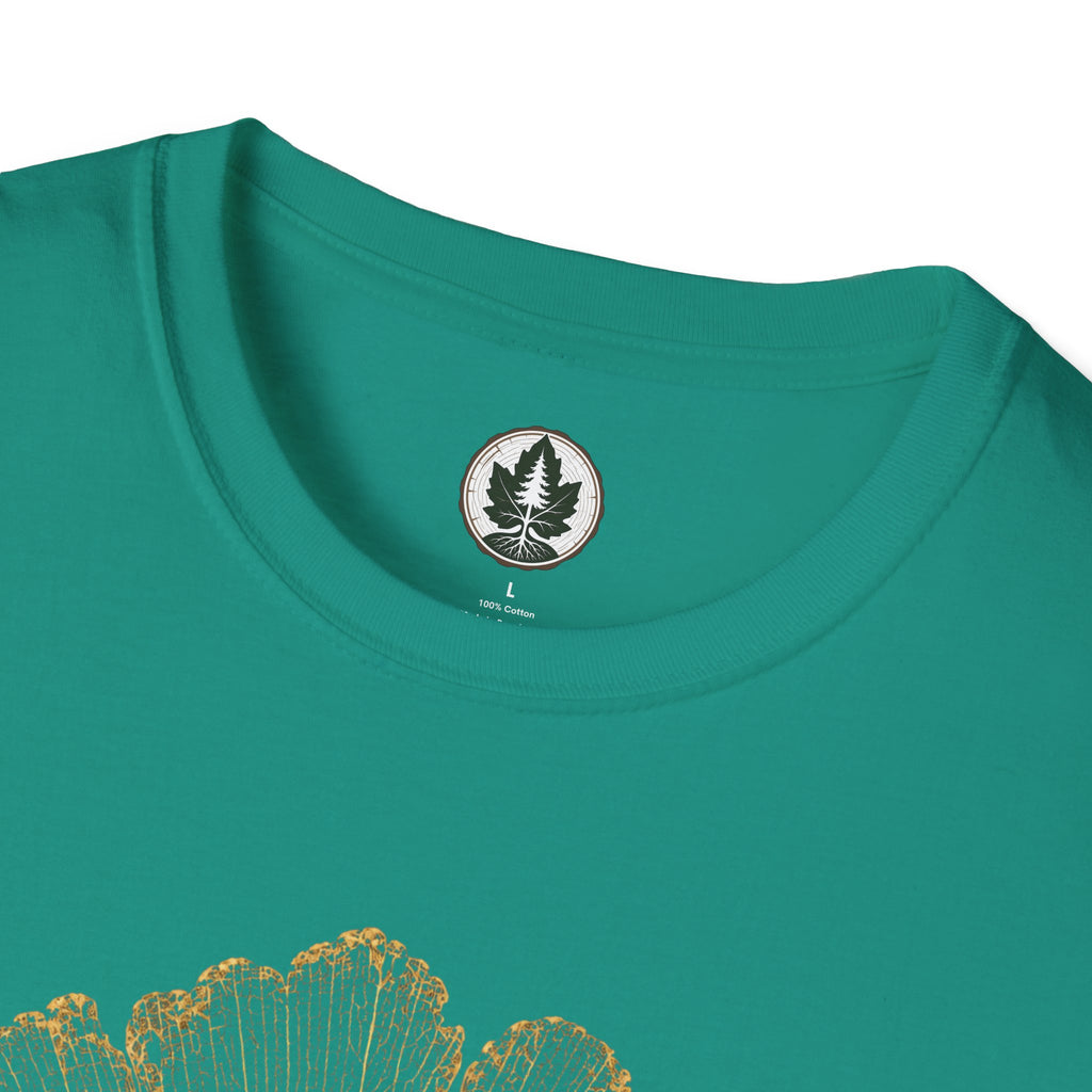 Skeleton Ginkgo Leaf T‑Shirt