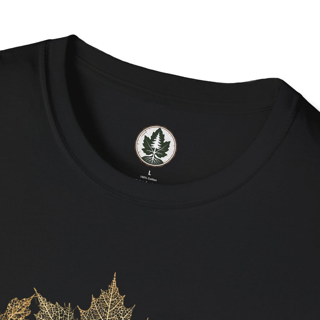 Skeleton Leaf Collage T‑Shirt