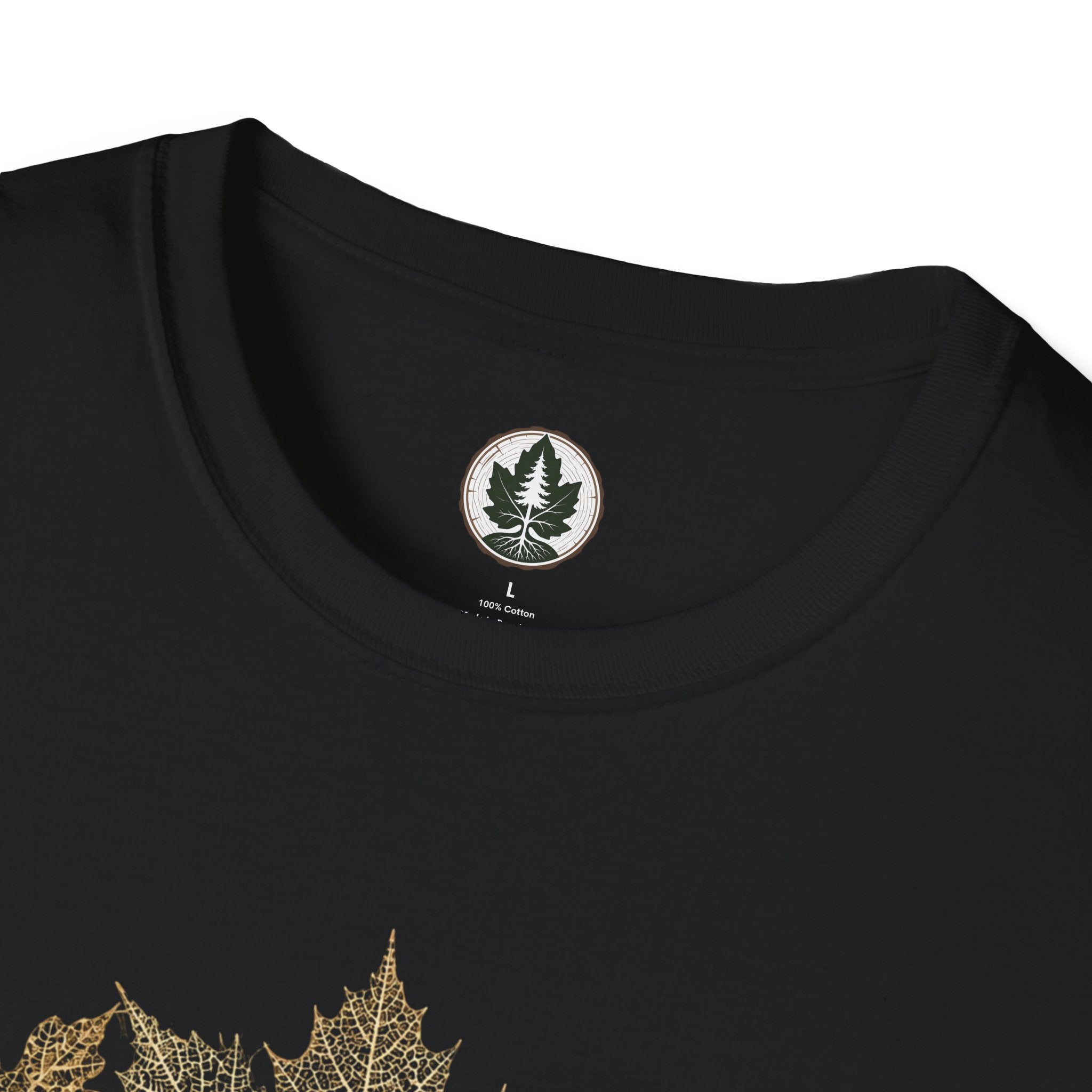 Skeleton Leaf Collage T‑Shirt