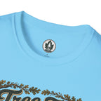 Tree Zen Version 2 Tree Rings and Oak Leaves background T‑Shirt