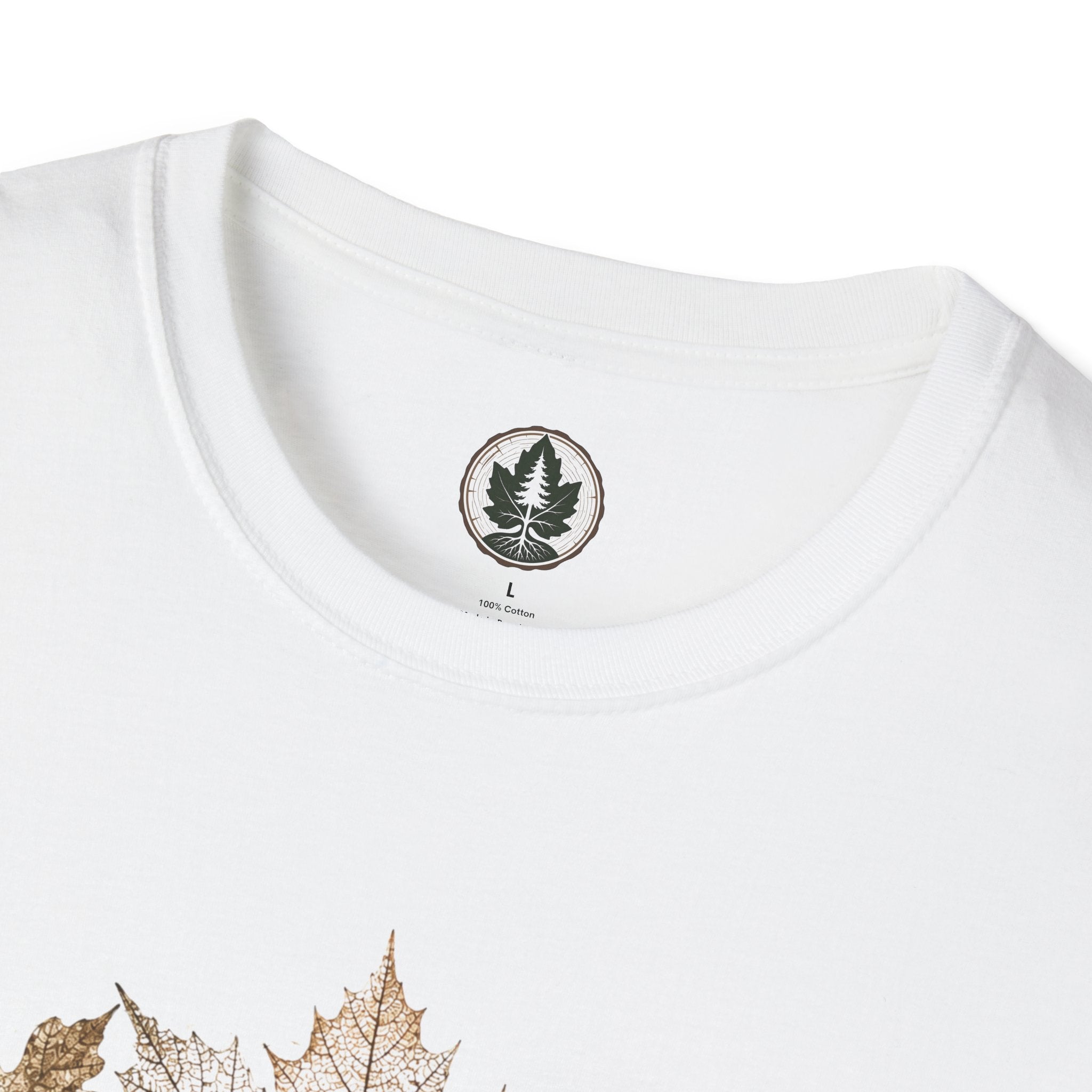 Skeleton Leaf Collage T‑Shirt