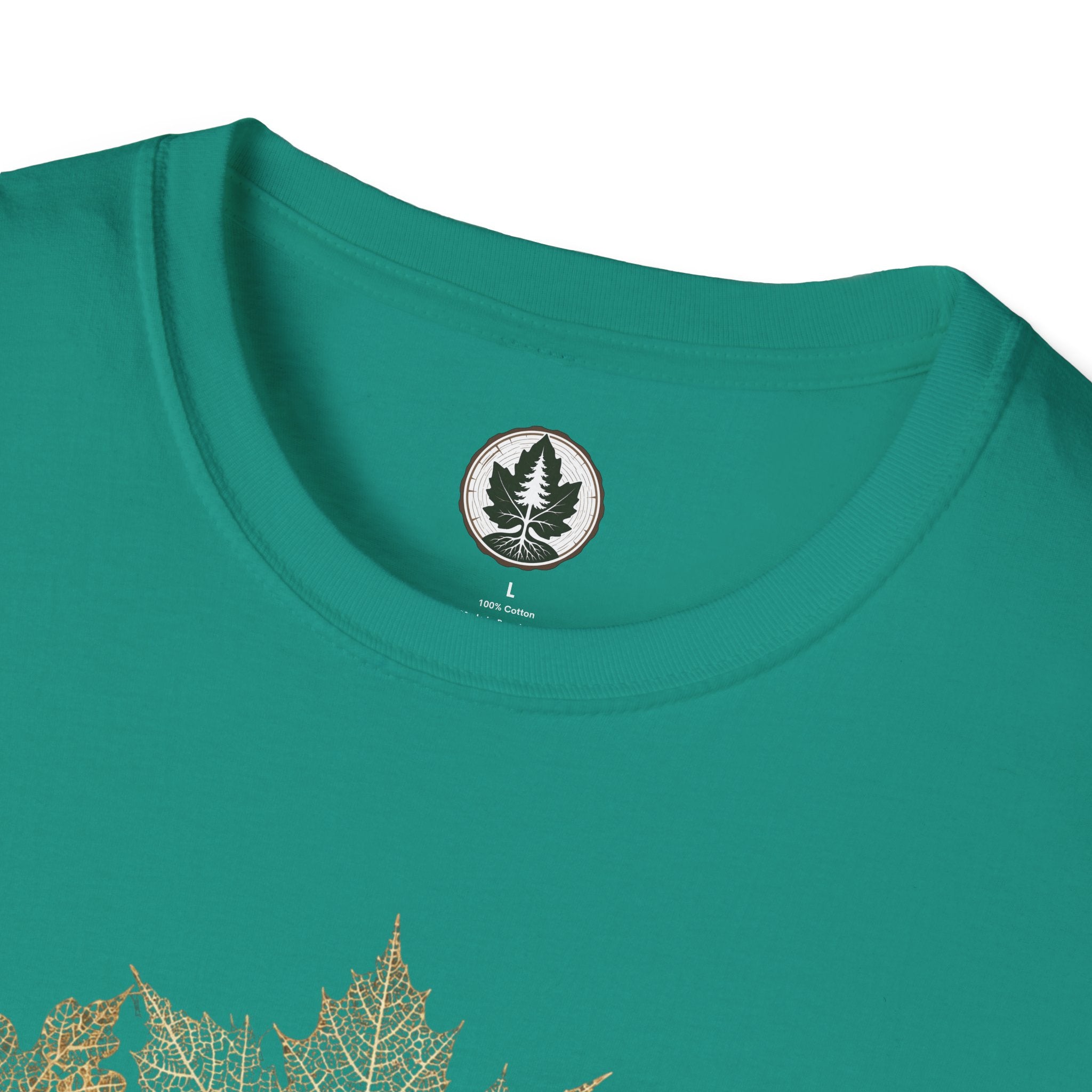 Skeleton Leaf Collage T‑Shirt