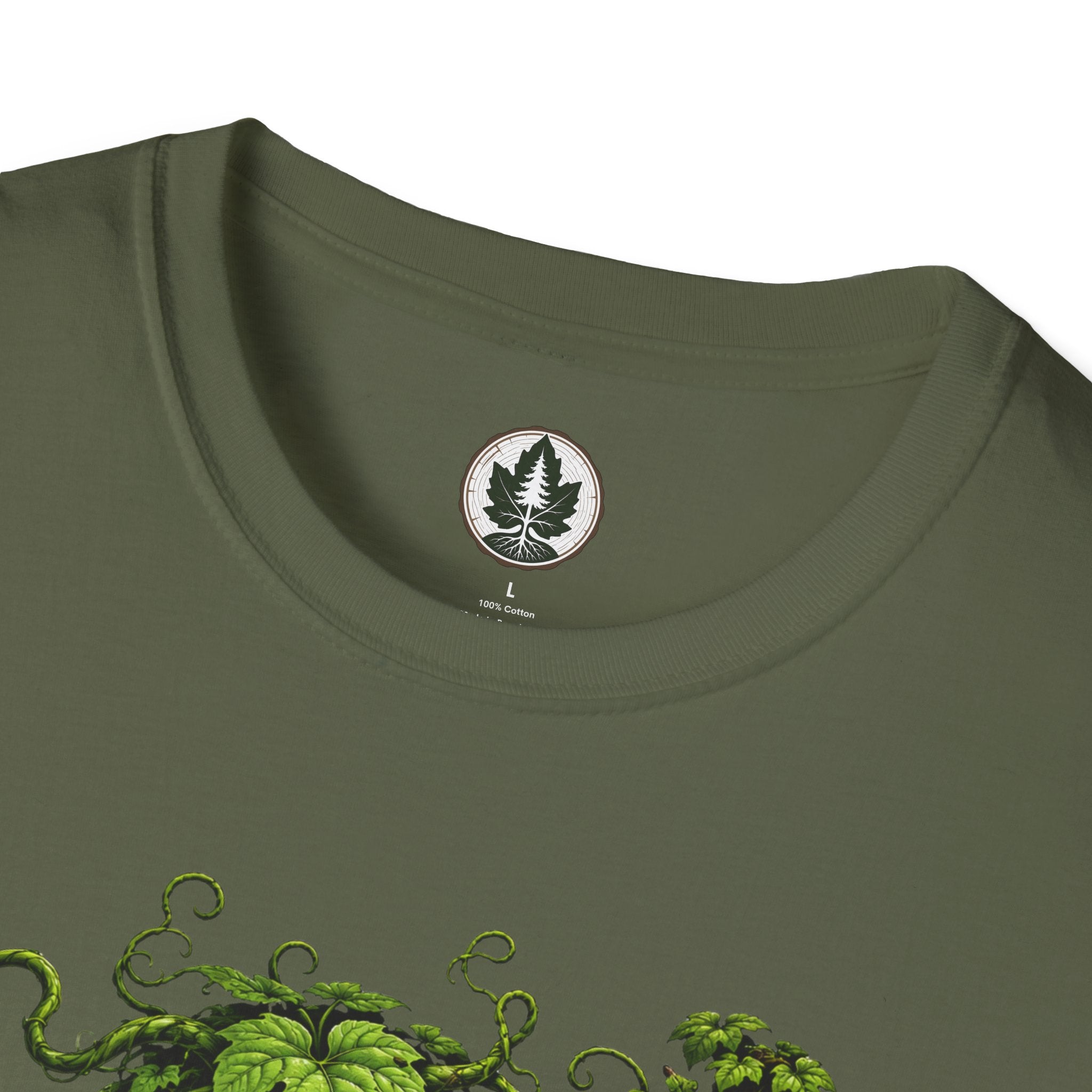 Kudzu Vine Monster with Garden Gnome Version 3 T‑Shirt