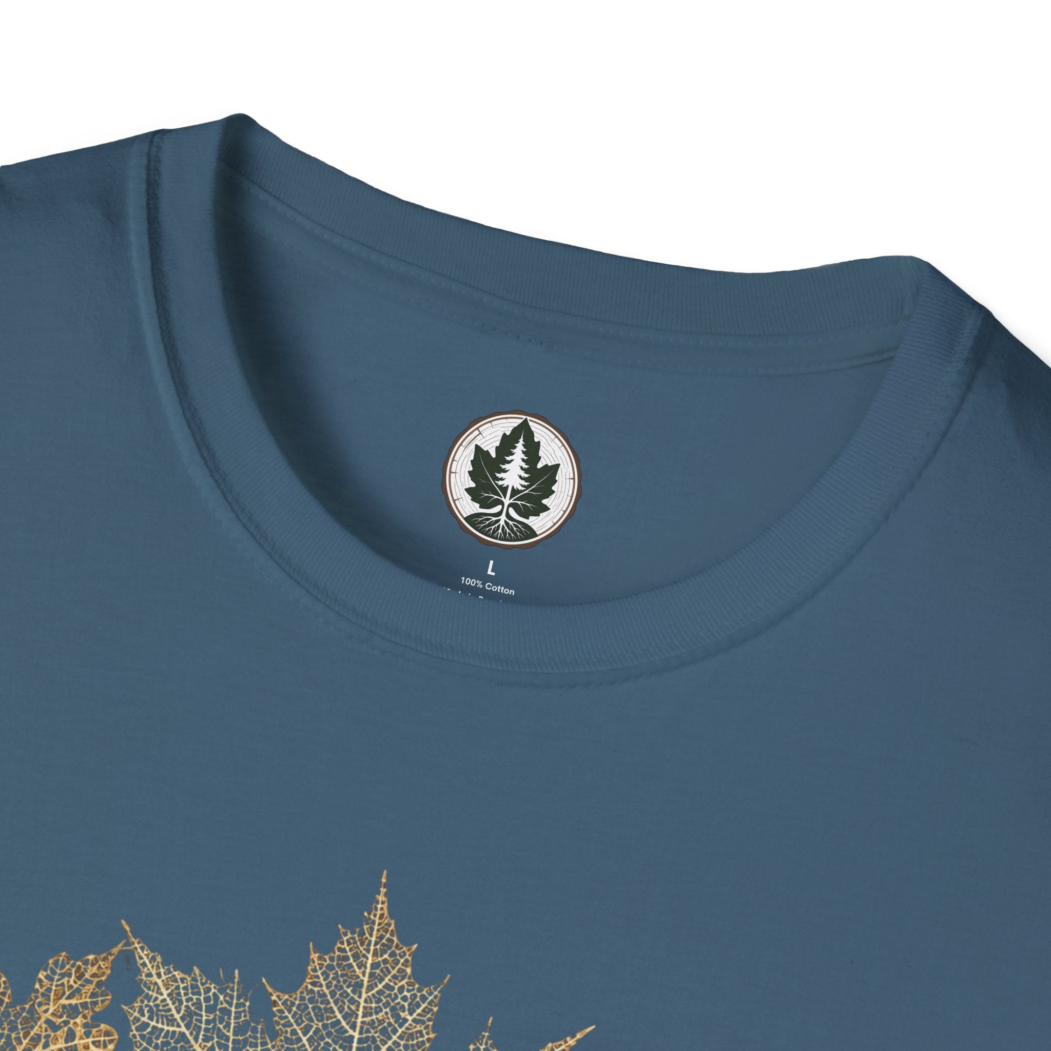 Skeleton Leaf Collage T‑Shirt