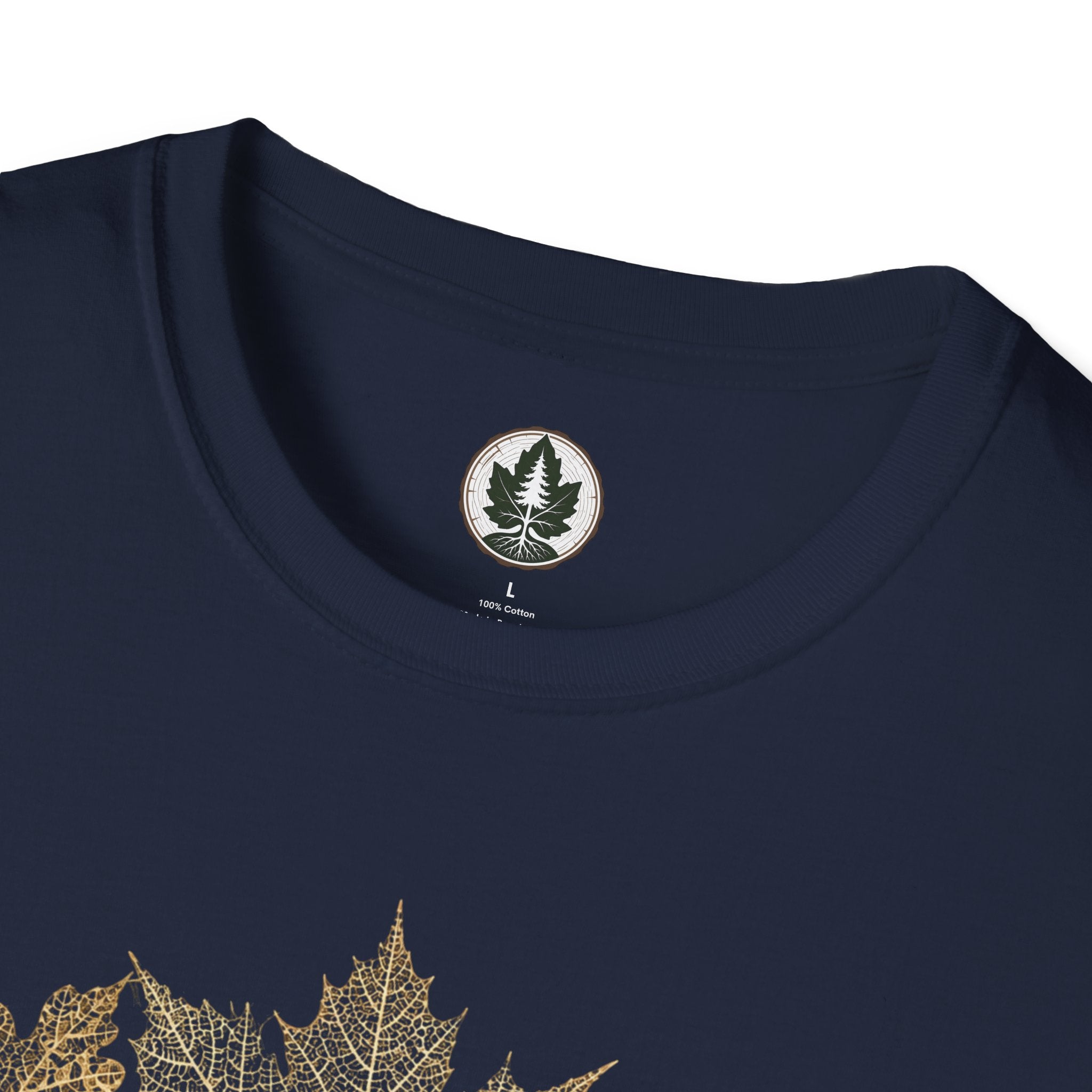 Skeleton Leaf Collage T‑Shirt