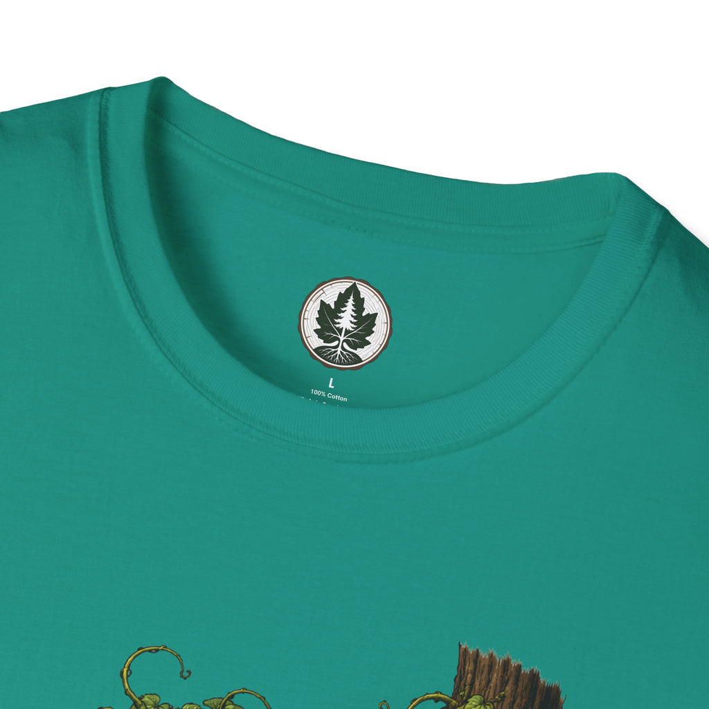 Kudzu Vine Monster with Garden Gnome Version 2 T‑Shirt