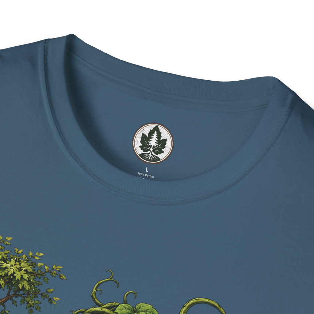 Kudzu Vine Monster with Garden Gnome Version 4 T‑Shirt