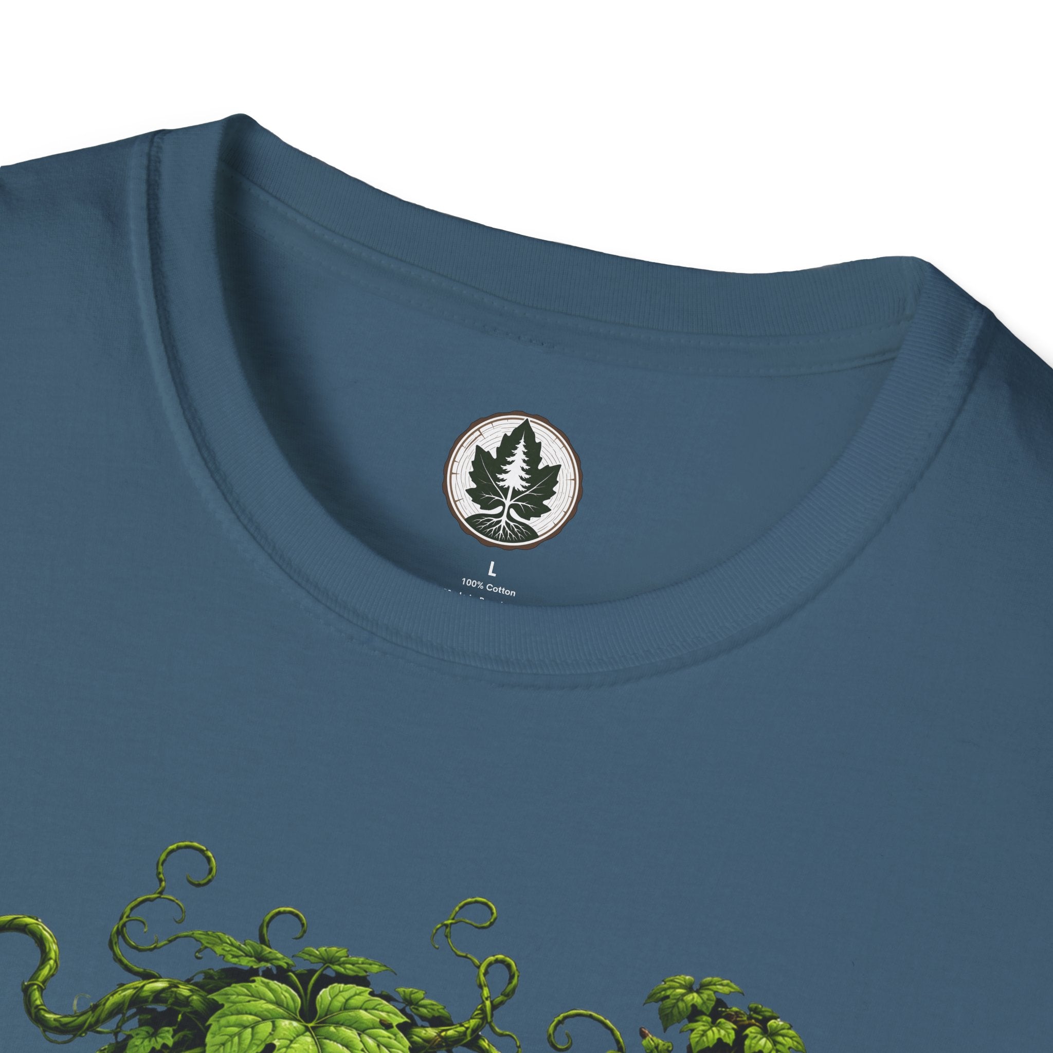 Kudzu Vine Monster with Garden Gnome Version 3 T‑Shirt