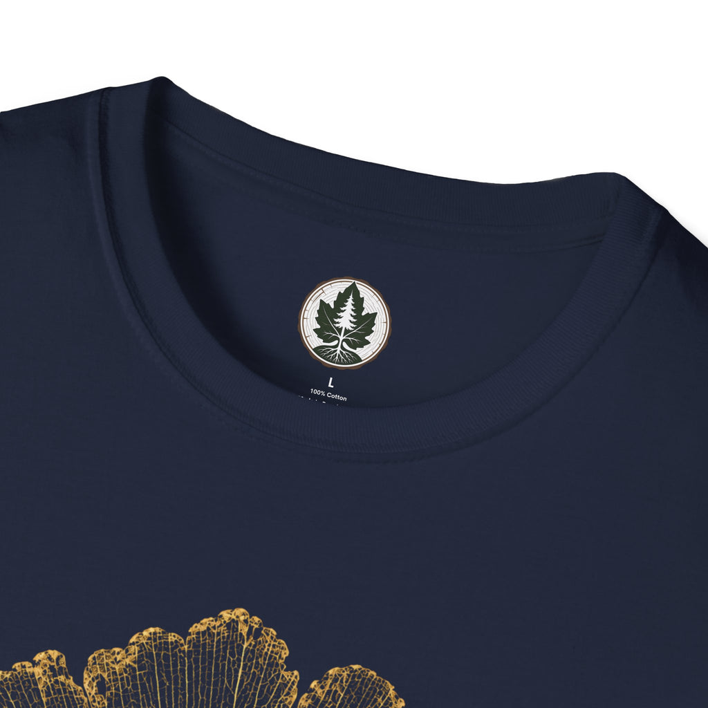 Skeleton Ginkgo Leaf T‑Shirt