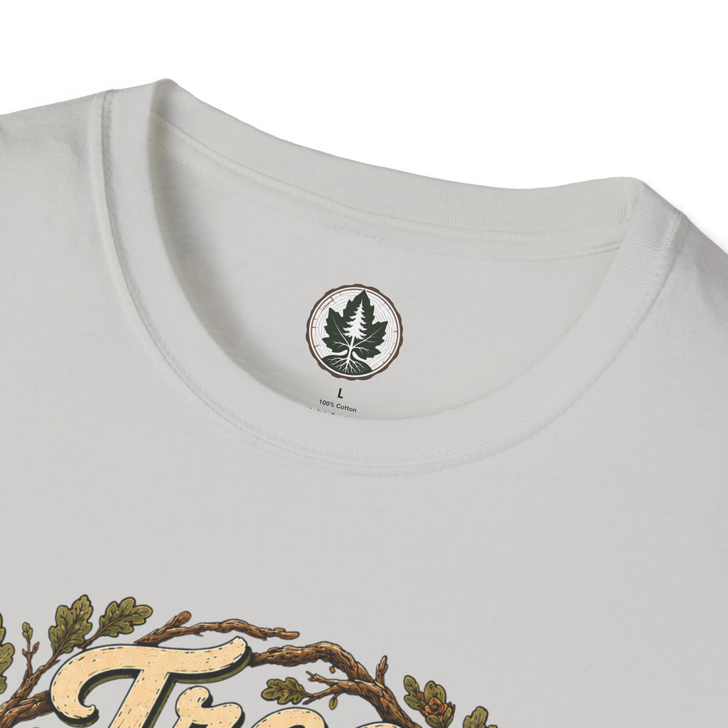 Tree Zen Version 1 Framed in Oak Branches and Leaves T‑Shirt