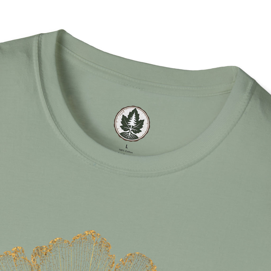 Skeleton Ginkgo Leaf T‑Shirt
