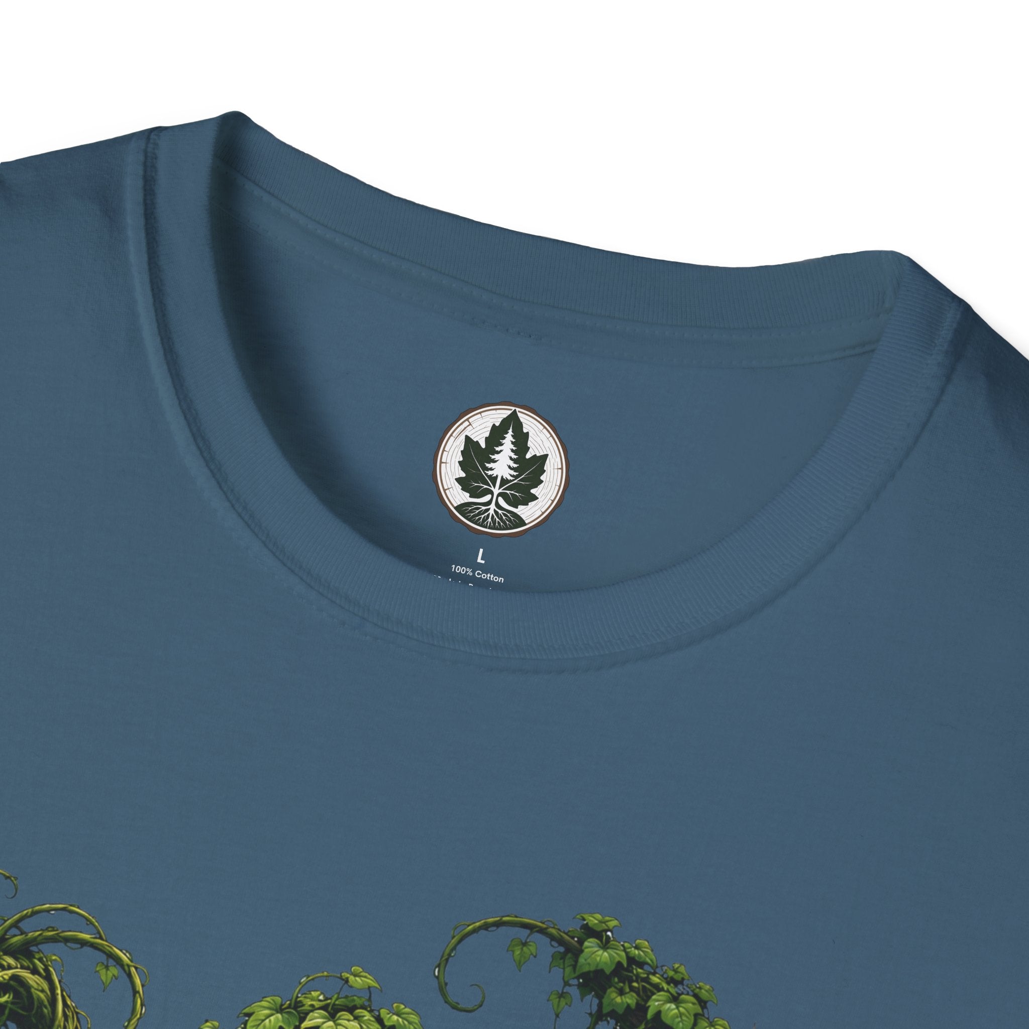 Kudzu Vine Monster with Garden Gnome Version 1 T‑Shirt